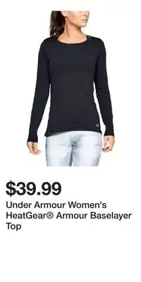Sport Chek Under Armour Women's HeatGear Armour Baselayer Top offer