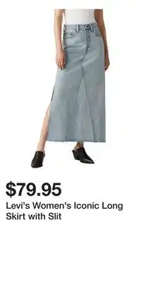 Mark's Levi's Women's Iconic Long Skirt with Slit offer