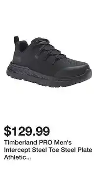 Mark's Timberland PRO Men's Intercept Steel Toe Steel Plate Athletic Safety Shoes offer