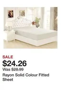 Wayfair Rayon Solid Colour Fitted Sheet offer