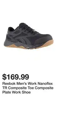 Mark's Reebok Men's Work Nanoflex TR Composite Toe Composite Plate Work Shoe offer