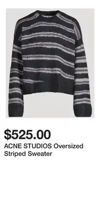 Holt Renfrew ACNE STUDIOS Oversized Striped Sweater offer