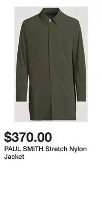 Holt Renfrew PAUL SMITH Stretch Nylon Jacket offer