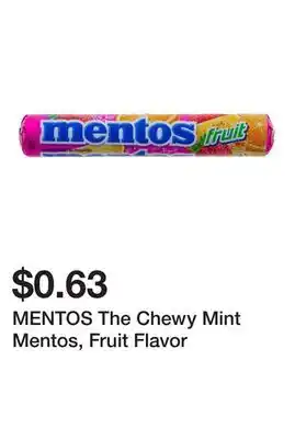 Dollarama MENTOS The Chewy Mint Mentos, Fruit Flavor offer