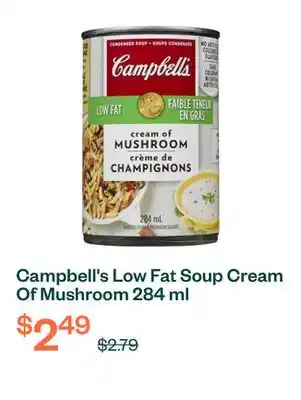 Voilà Campbell's Low Fat Soup Cream Of Mushroom 284 ml offer