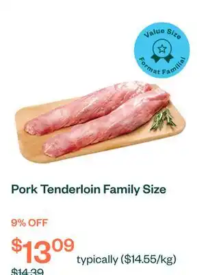 Voilà Pork Tenderloin Family Size offer