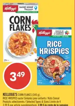 Pharmaprix KELLOGG'S offer