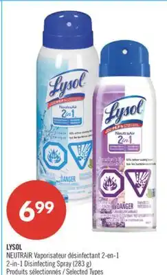 Pharmaprix LYSOL NEUTRAIR 2-in-1 Disinfecting Spray offer