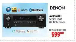 2001 Audio Video AVRS670H 5.2 Ch. 75W 8K AV Receiver offer