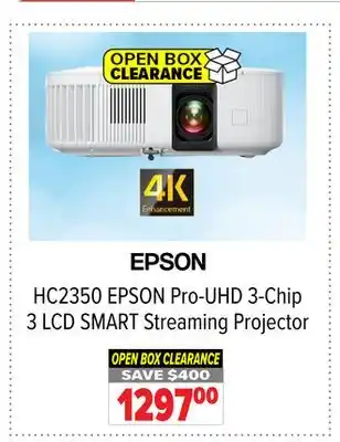 2001 Audio Video HC2350 Pro-UHD 3-Chip 3 LCD SMART Streaming Projector offer