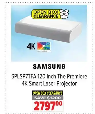 2001 Audio Video SPLSP7TFA 120 Inch The Premiere 4K Smart Laser Projector offer