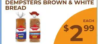 Food World Supermarket DEMPSTERS BROWN & WHITE BREAD offer