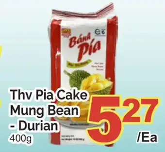 T&T Supermarket THV PIA CAKE MUNG BEAN - DURIAN 400G offer