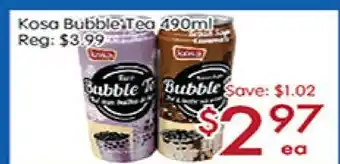 Sunny Food Mart Kosa Bubble Tea offer