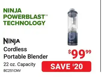 Visions Electronics NINJA Cordless Portable Blender offer