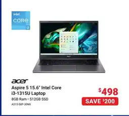 Visions Electronics ACER Aspire 5 15.6 Intel Core i3-1315U Laptop offer