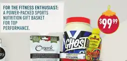 Healthy Planet FOR THE FITNESS ENTHUSIAST: A POWER(cid:31)PACKED SPORTS NUTRITION GIFT BASKET offer