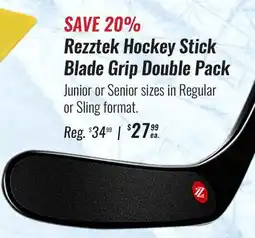 Hockey Life REZZTEK HOCKEY STICK BLADE GRIP DOUBLE PACK offer