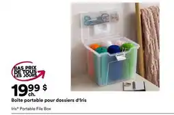 Michaels Boîte portable pour dossiers d'Iris offer