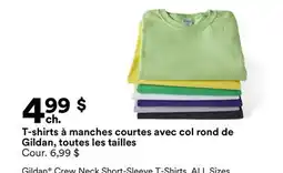 Michaels T-shirts à manches courtes avec col rond de Gildan, toutes les tailles offer