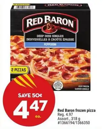 Giant Tiger Red Baron frozen pizza offer