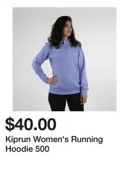 Decathlon Kiprun Women's Running Hoodie 500 offer