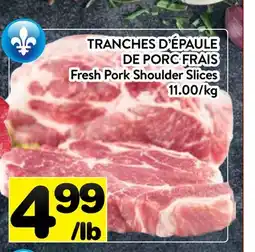 Supermarché PA TRANCHES D'ÉPAULE DE PORC FRAIS offer