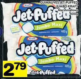 Supermarché PA GUIMAUVES JET-PUFFED JUMBO KRAFT offer