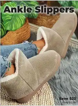 Showcase Comfy Trends Ankle Slippers offer