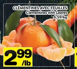 Supermarché PA CLÉMENTINES AVEC FEUILLES offer