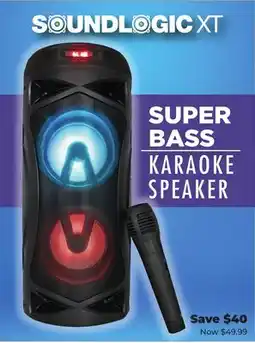 Showcase Soundlogic XT SUPER BASS KARAOKE SPEAKER offer