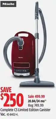 Canadian Tire Miele Complete C3 Limited Edition Canister Vac offer