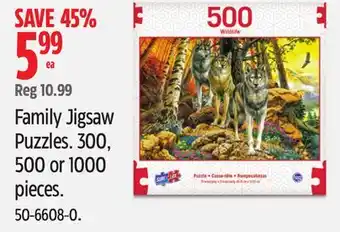 Canadian Tire TCG Family Jigsaw Puzzles offer