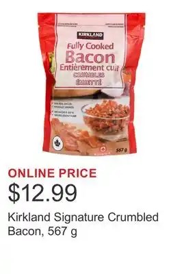 Costco Kirkland Signature Crumbled Bacon, 567 g offer