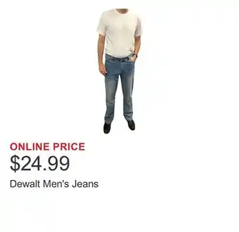 Costco Dewalt Men's Jeans offer