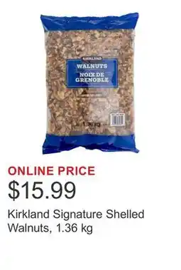 Costco Kirkland Signature Shelled Walnuts, 1.36 kg offer