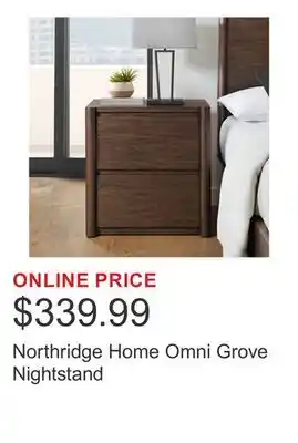 Costco Northridge Home Omni Grove Nightstand offer