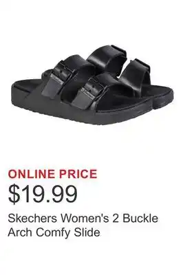 Costco Skechers Women's 2 Buckle Arch Comfy Slide offer