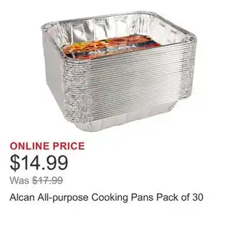 Costco Alcan All-purpose Cooking Pans Pack of 30 offer