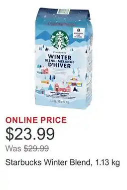 Costco Starbucks Winter Blend, 1.13 kg offer