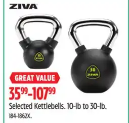 Canadian Tire Selected Kettlebells offer