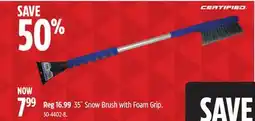 Canadian Tire Certified 35˝ Snow Brush with Foam Grip offer