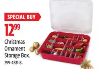 Canadian Tire Christmas Ornament Storage Box offer