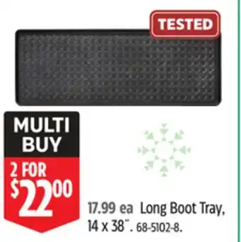 Canadian Tire For Living Long Boot Tray, 14 x 38 offer