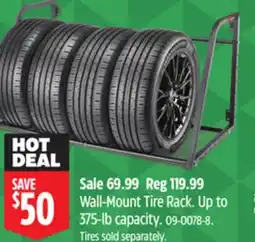 Canadian Tire Wall-Mount Tire Rack offer