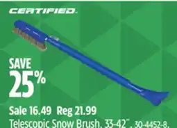 Canadian Tire Certified Telescopic Snow Brush, 33-42 offer