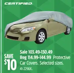 Canadian Tire Certified Protective Car Covers offer