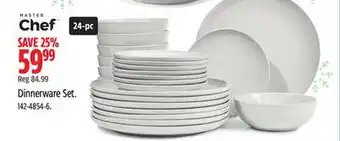 Canadian Tire Master Chef Dinnerware Set offer