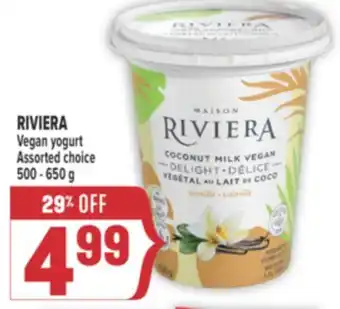 Marché Adonis RIVIERA Vegan yogurt offer
