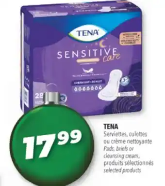 Familiprix TENA Pads, briefs or cleansing cream, selected products offer